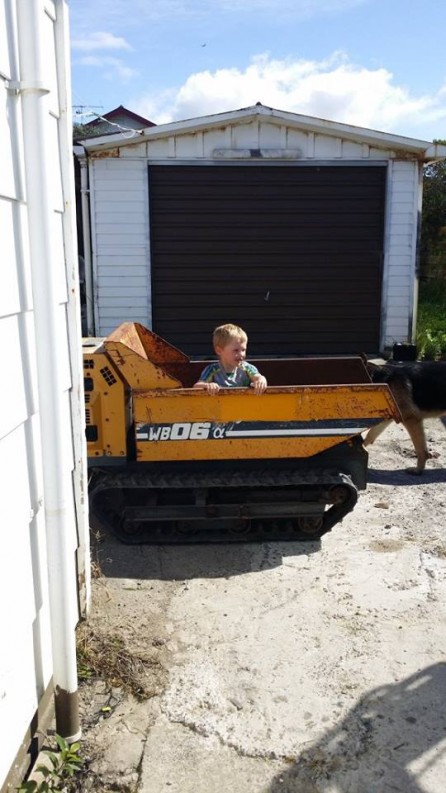 Excavation for a new house in Raroa Road, Wellington.